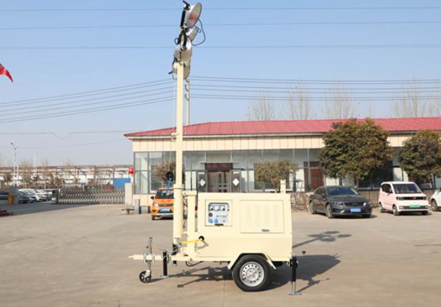 翔工的照明燈車(chē)，哪里需要哪里搬
